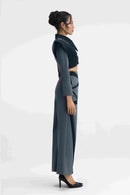 Axion Suit Grey Power Suit Left Side View