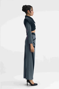 Axion Suit Grey Power Suit Left Side View