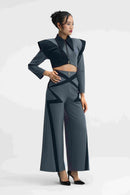 Axion Suit Grey Power Suit Close-Up Detail