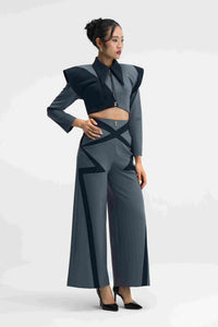 Axion Suit Grey Power Suit Close-Up Detail