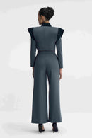 Axion Suit Grey Power Suit Back View