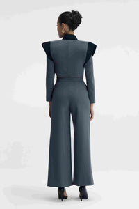 Axion Suit Grey Power Suit Back View